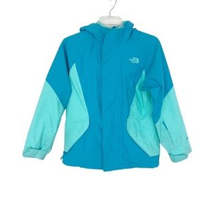 The North Face Green Teal Dryvent Light Weight Hooded Jacket